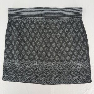 Smartwool Merino Wool Blend Diamond Jacquard Mini Skirt Gray SW000178 Womens L
